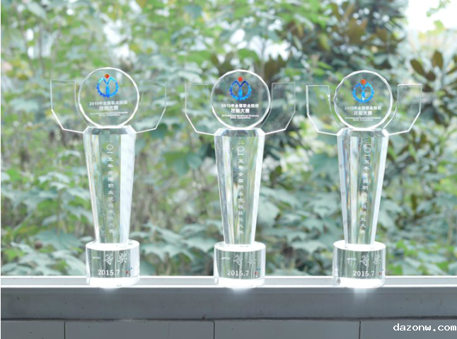 我校2015年技能大赛获奖奖牌